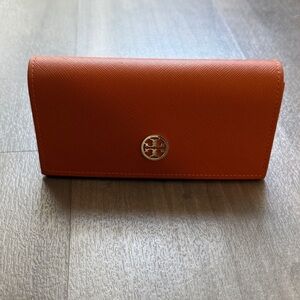 Tory Burch Vibrant Orange Sunglasses Case